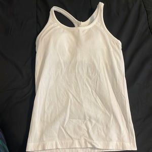 Medium ribbed White Atheltic Tank top